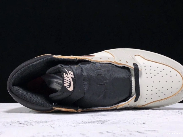 Cheap Husky Jordan CD6578-006 Nike 1 Air OG SB x High Light Bone 0721
